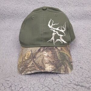 Bushmaster Hat Cap Deer Hunting Outdoor Strap‎ Back Green Camo Blend